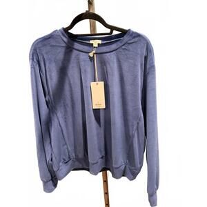 NEW DYLAN women's corduroy sutton top in river